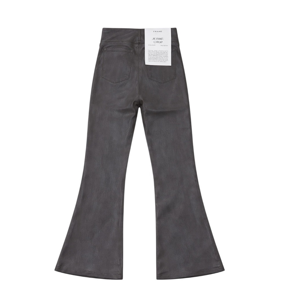 Frame Jersey Crop High Rise Mini-Boot Coated Crop Pants 29” - Picture 10 of 11